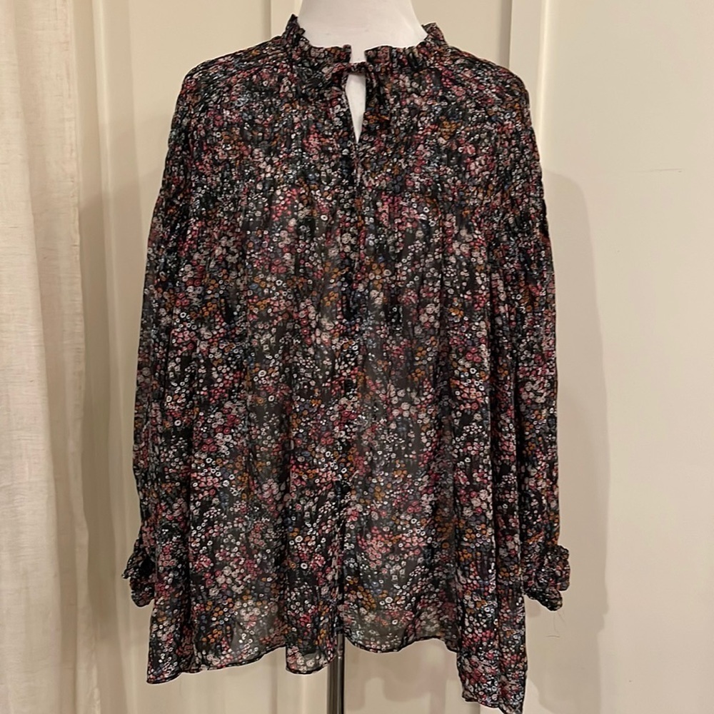Philosophy Republic Floral Smocked Boho Top